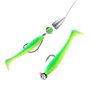 Kit d'Appâts Souples 61 Pièces de Haute Qualité, Leurres Vers Artificiels, Kit d'Hameçons Plombés pour la Pêche, Ensemble d'Appâts Souples 17.5*10*3cm 197g - Product Image 5