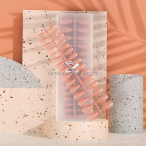 Faux ongles courts à pression de <span class=keywords><strong>noël</strong></span> couleur ambre, pour manucure, ongles artificiels Ultra fins, de grande taille, en Gel, 360 pièces - Product Image 1