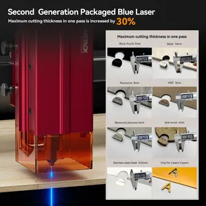 Atomstack A12 Pro 50W Grabador Láser Todo en Uno de Segunda Generación, Marco Metálico de una Pieza, Velocidad de Grabado de 600 mm/s (36000 mm/min) - Product Image 6