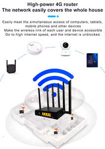 4G LTE Router Cat4 mtk7628 Chipset vỏ sắt Omni anten Router với khe cắm thẻ Sim - Product Image 5