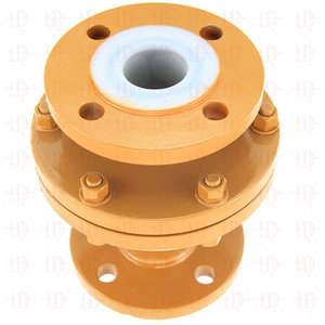 Válvula de Retención con Brida Shanghai Meili De H44F46 DN125 con Revestimiento de PTFE para Fluidos Ácidos de Alta Temperatura - Product Image 1