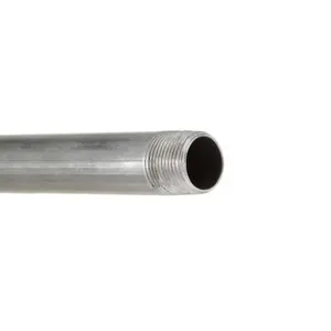 BS1387 longueur standard BSP extrémités filetées taille de tuyau galvanisé 6 pouces tuyau gi robuste 150mm