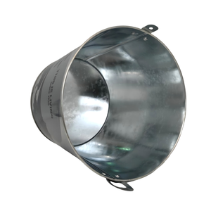 Cubo de Hielo de Metal Galvanizado con Diseño Personalizado de Playa, con Dos Asas, para Enfriar Cerveza, Ideal para Bares y Promociones Navideñas - Product Image 1