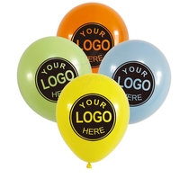 Logo personnalisé promotionnel personnalisé 10 ballons en latex imprimés de 12 pouces pour la publicité