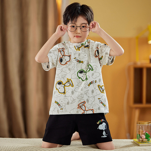 Enfants coton épais <span class=keywords><strong>hiver</strong></span> vêtements de nuit ensembles garçon à manches longues sous-vêtements bébé pour 3-8 ans sous-vêtements filles enfants pyjamas personnalisés - Product Image 2