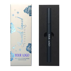 Wholesale vegan waterproof long lasting matte eyeliner pen private label quick dry smooth bending eyeliner pencil custom logo