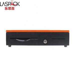 Bandejas manuales negras y naranjas de 7 facturas, <span class=keywords><strong>caja</strong></span> <span class=keywords><strong>registradora</strong></span> POS automática, cajón de efectivo para supermercado - Product Image 3