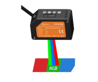 Sensor Fotoeléctrico de Color Tricolor RGB Serie EM-S11, Interruptor de Reconocimiento de Color Digital de 18-28 mm para Automatización Industrial