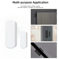 JRUMP-Sensor de puerta magnético inalámbrico inteligente WiFi Tuya, detector de escena de automatización del hogar, aplicación Android, control de batería de plástico