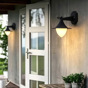 Lámpara <span class=keywords><strong>de</strong></span> Pared <span class=keywords><strong>Exterior</strong></span> Impermeable LED <span class=keywords><strong>de</strong></span> Aleación <span class=keywords><strong>de</strong></span> Aluminio con Difusor <span class=keywords><strong>de</strong></span> PC, Moderna para Puerta <span class=keywords><strong>Exterior</strong></span>, Jardín, Villa, 3000K Ra85 85LM/W 20 Grados - Product Image 1