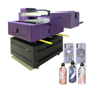 Ultiple-impresora uv de 9060 cilindros, máquina de impresión de cama plana, tinta UV
