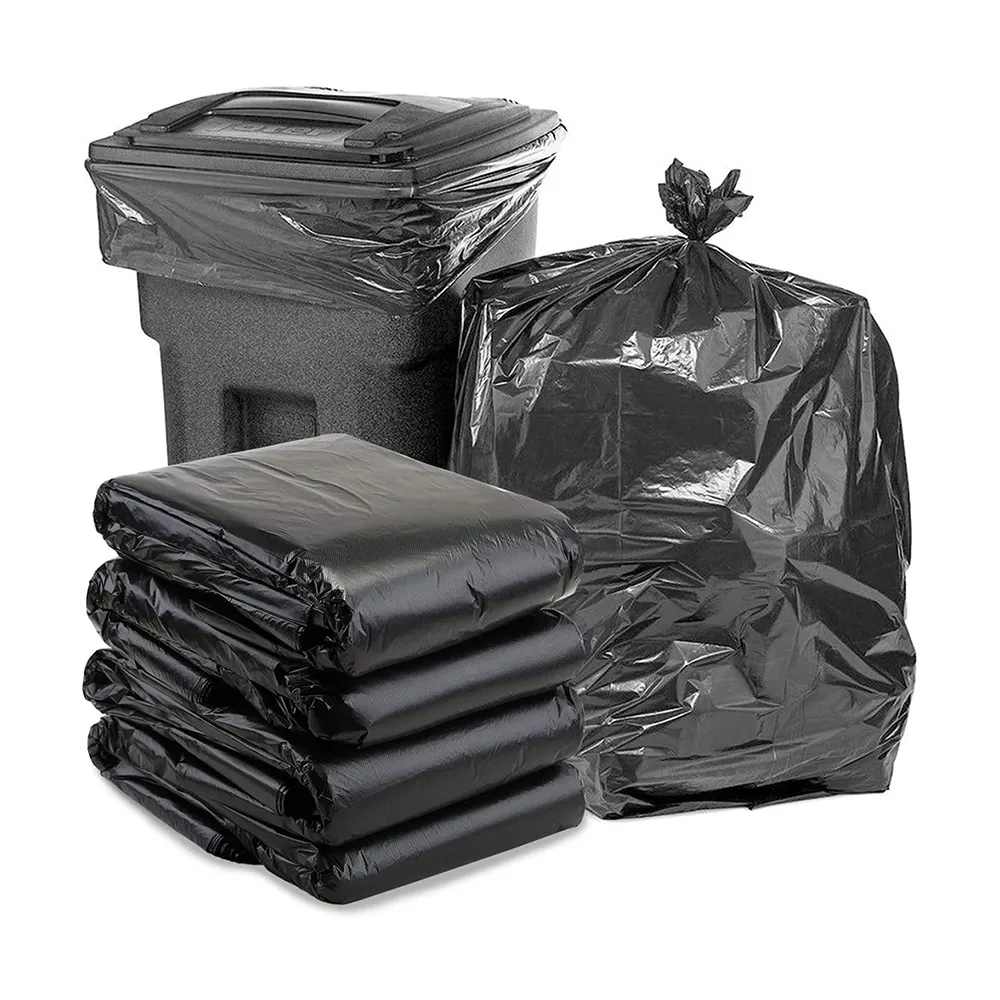 Sacos de lixo plásticos Ldpe sacos de lixo grandes sacos de lixo compostáveis para viagem de 65 galões 60L