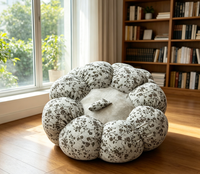 Coussin rond en coton nordique avec rembourrage en polyester, non toxique et lavable, pour les fesses