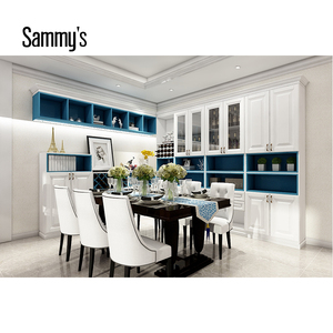 Estantes abiertos moderno gabinete de pared estantería con <span class=keywords><strong>mesa</strong></span> de estudio armario de diseño - Product Image 6