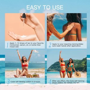Most Selling Body&<b>face</b> Self <b>Tanning</b> Drop Natrual <b>Tanning</b> Liquid Shimmer <b>Tanning</b> Aloe Vera Vitamin Beauty Skin Liquid Drops - Product Image 6