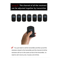 Deux haut-parleurs 30 récepteurs avec étui de stockage de charge pas de talkie-walkie système de guide touristique audio sans fil Whisper pour le Hajj