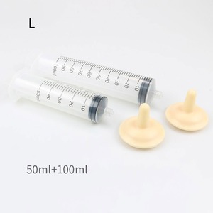 Seringue d'alimentation en silicone de qualité alimentaire <span class=keywords><strong>pour</strong></span> animaux de compagnie, 7 tailles, <span class=keywords><strong>pour</strong></span> nouveau-nés, chatons, chiots, avec tétine graduée et sucette d'alimentation - Product Image 5