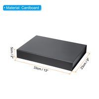 Boîte d'emballage en carton rigide magnétique noir étanche haut de gamme portable facile à assembler pour bougie de savon faite à la main