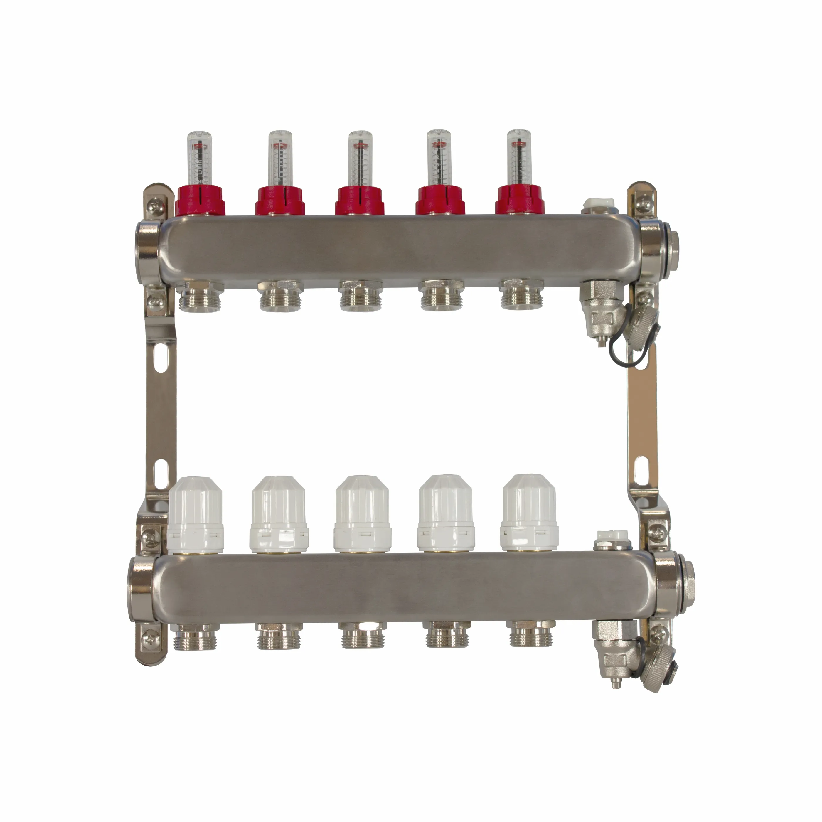 ZL-1175ED Roestvrijstalen Vloerverwarming Spruitstuk Voor Stralingsverwarming En Hydronische Verwarming