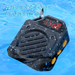 Mini Altavoces Portátiles Flotantes Inalámbricos a Prueba <span class=keywords><strong>de</strong></span> Agua con Pantalla LED Pequeña, <span class=keywords><strong>Radio</strong></span> para Ducha, Viajes, Camping y Actividades al Aire Libre - Product Image 1