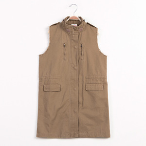 Chaquetas de Proveedor Chino en Oferta, Chaquetas Largas sin Mangas con Dobladillo Deshilachado para Niños - Product Image 4