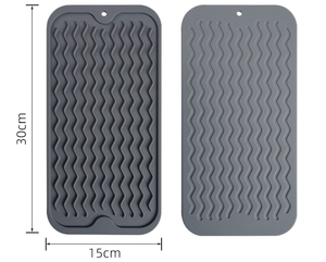 <b>Silicone</b> Drain <b>Mat</b> Water Ripple Non-Slip Kitchen Supplies Easy to Clean Heat Insulation Multifunctional Wholesale Pads & Pads - Product Image 2