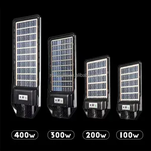 100w 200w 400w กันน้ํา LED ผลิตภัณฑ์ยอดนิยมความสว่างสูงสุด All In One Led สวนกลางแจ้งไฟถนนพลังงานแสงอาทิตย์