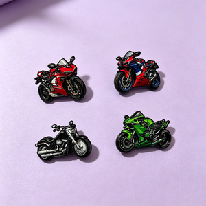 Pin de Solapa Metálico Esmaltado Personalizado al por Mayor con Temática Retro de Motocicleta para Motociclistas, Regalo, Promoción, en Stock - Product Image 1