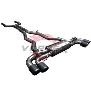 Échappement Catback VORTEX SUS304 1,5 mm pour BMW F90 M5 4.4T 2018-2024, tuyau en Z, embouts en fibre de carbone, fixation directe - Product Image 1