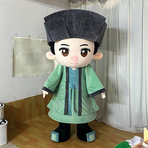 Disfraz de Mascota de Dibujos Animados con Diseño Personalizado de Niño Antiguo Estilo Chino, Lindo para Fiestas y Promociones - Product Image 1