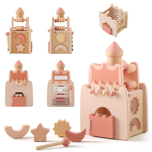 <span class=keywords><strong>Cube</strong></span> d'activités <span class=keywords><strong>en</strong></span> <span class=keywords><strong>bois</strong></span> 5-<span class=keywords><strong>en</strong></span>-1 pour tout-petits, jouets éducatifs Montessori, trieur <span class=keywords><strong>de</strong></span> formes, jeu <span class=keywords><strong>de</strong></span> <span class=keywords><strong>motricité</strong></span> fine - Product Image 3