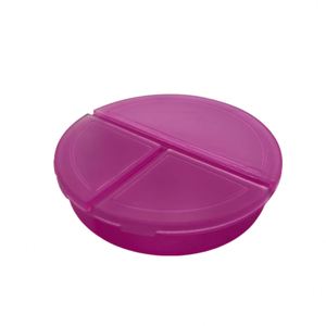 Boîte à pilules ronde colorée à 3 compartiments - Idéale pour les voyages - Organisateur de pilules très vendu - Product Image 4