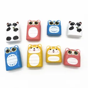 Manufactures multi-layered stamp Plastic cute Cartoon Rubber Flash stamp Kids Name clothing Stamps