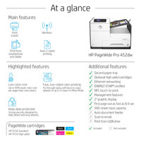 Printer dan Mesin Fotokopi Warna Harga Grosir, Printer Jet Warna untuk HP Pagewide 452DW 552DW A4 Fotokopi Dengan CISS
