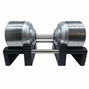 مجموعة دمبل قابلة للتعديل من الفولاذ المطلي بالكهرباء بوزن 41.5 كجم، زيادة 1.5 كجم، معدات رياضية للتدريب على القوة في المنزل - Product Image 1