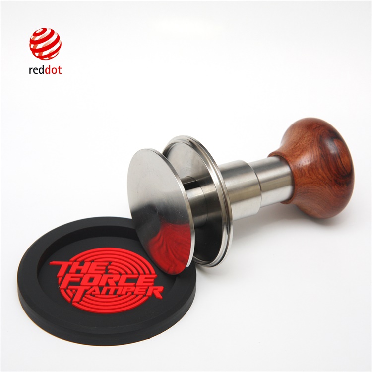 The Force Tamper Stainless Steel Coffee Tamper with Wooden