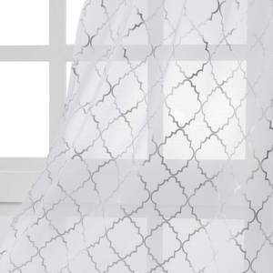 Cortinas de Tul con Estampado Metálico Dorado <span class=keywords><strong>Blanco</strong></span> de Lujo para Ventanas, Cortinas Transparentes con Diseño de Estampado Dorado para Dormitorio <span class=keywords><strong>y</strong></span> Sala de Estar - Product Image 5