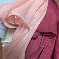 Grosir Kerudung Chiffon Crepe Crinkle Ringan Polos Berkilau Mengkilap Hijab Syal Dupatta Muslim Hijab Islami