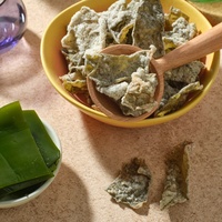 Snacks Veganos de Tempura, Productos Alimenticios Agrícolas al por Mayor, Snacks Japoneses con Sabor a Algas Marinas, Chips de Algas