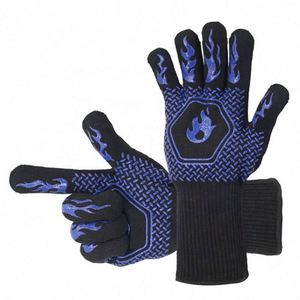 Guantes de Barbacoa Resistentes a Altas Temperaturas, Guantes para Horno, Guantes Ignífugos para Barbacoa, Guantes de Cocina con Aislamiento Térmico - Product Image 2