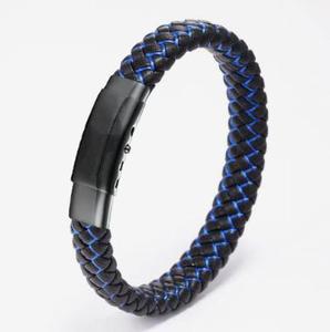 กำไลข้อมือสแตนเลสถักปรับได้แฟชั่นผู้ชายใหม่ - Product Image 6