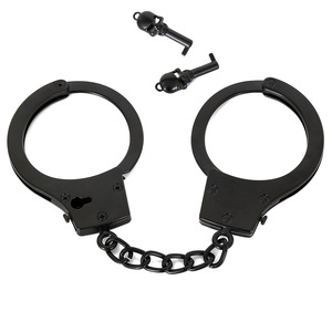 SM Sex Toys: Manette in Acciaio Inossidabile Argento, Oro Rosa e Nero, Bracciale in Lega per Coppie - Gioco <span class=keywords><strong>di</strong></span> Discipline Sessuale - Product Image 3