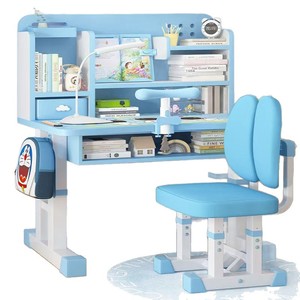 Ensemble bureau et chaise d'étude pour enfants, bureau en fer relevable pour petit appartement, chambre à coucher - Product Image 5