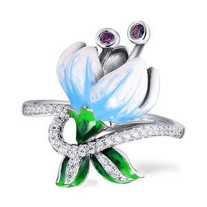 Elegante Anello a Fiore per Donne, Gioiello da Dito alla Moda - Product Image 2
