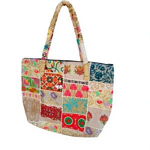 Sac à main de soirée pour femme en cuir véritable de style culturel indien, avec fermeture éclair, imperméable, pliable, grande capacité, portable et léger - Product Image 3