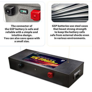 Batería GSP de 12V 600Ah en Caja de Acero, Batería LiFePO4 Tipo A, 7680Wh, BMS Integrado, Coulómetro Incluido, Aplicaciones Fuera de la Red - Product Image 3