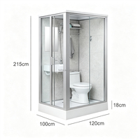 Module de salle de bain intégré tout-en-un pour usine, unité de salle de bain préfabriquée modulaire, salle de douche complète avec toilettes pour maison conteneur