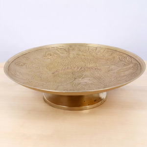 Frutero redondo de aluminio estilo nórdico, tazón decorativo para servir, para el hogar y hoteles, color vintage. - Product Image 1
