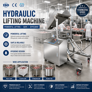 Machine de levage industrielle à moteur hydraulique pour chariots à viande, conteneurs alimentaires 200L, saucisses, bœuf, porc, poulet, moulin à farine <span class=keywords><strong>Yido</strong></span> - Product Image 1