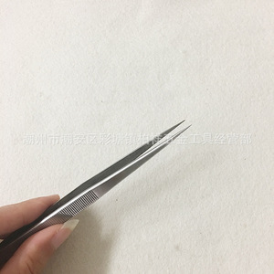 แหนบปลายแหลมความแม่นยำสูง, แหนบสแตนเลส, ยาวพิเศษ 18 ซม., เครื่องมือซ่อมโทรศัพท์มือถือและอุปกรณ์อิเล็กทรอนิกส์ - Product Image 3